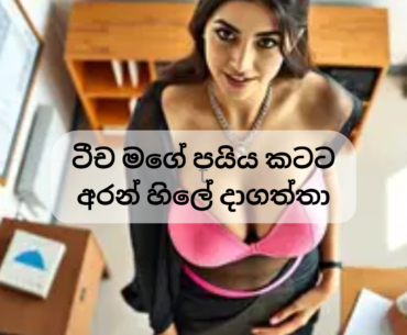 ටීච මගේ පයිය කටට‍ අරන් හිලේ දාගත්තා